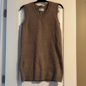 Old Navy Taupe Brown Sleeveless V-Neck Knit Dress